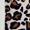 Tesatura tip jerse din viscoza  - design animal print, Maro - Bej deschis