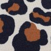 Tesatura tip jerse din viscoza  - design animal print, Maro - Bej deschis