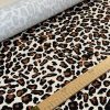 Tesatura tip jerse din viscoza  - design animal print, Maro - Bej deschis