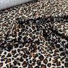 Tesatura tip jerse din viscoza  - design animal print, Maro - Bej deschis