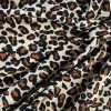Tesatura tip jerse din viscoza  - design animal print, Maro - Bej deschis