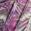 Tesatura twill din matase naturala cu imprimeu mozaic
