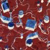 Tesatura jacquard din viscoza imprimata