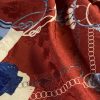 Tesatura jacquard din viscoza imprimata