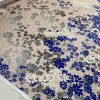 Tesatura jacquard din matase naturala grea , imprimata sub forma de panou
