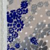 Tesatura jacquard din matase naturala grea , imprimata sub forma de panou