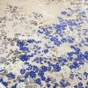 Tesatura jacquard din matase naturala grea , imprimata sub forma de panou