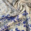 Tesatura jacquard din matase naturala grea , imprimata sub forma de panou