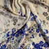 Tesatura jacquard din matase naturala grea , imprimata sub forma de panou