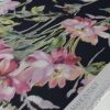 Tesatura dublu georgette elastic, greu din matase naturala imprimata