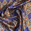 Tesatura Crepe de Chine elastic din matase naturala imprimata in stil etno