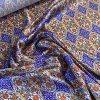 Tesatura Crepe de Chine elastic din matase naturala imprimata in stil etno