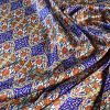 Tesatura Crepe de Chine elastic din matase naturala imprimata in stil etno