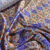 Tesatura Crepe de Chine elastic din matase naturala imprimata in stil etno