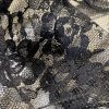 Tesatura dantela chantilly frantuzeasca, neagra