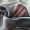 Organza din mătase naturala - design uni, Negru