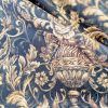 Stofa Imprimată din lână cu elastan – design floral, Negru - Maro