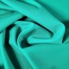 Stofa din lână cu elastan - design uni , Verde smarald