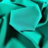 Stofa din lână cu elastan - design uni , Verde smarald