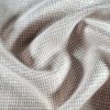Stofa fina, usor elastica cu motiv picior de cocoș, Bej cu ivoire – Argintiu