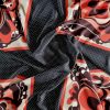 Tesatura Crepe de chine din matase naturala  - tip panou cu chenare , Multicolor