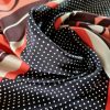 Tesatura Crepe de chine din matase naturala  - tip panou cu chenare , Multicolor