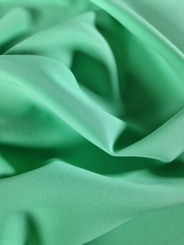 Tesatura dublu crepe strech  - design uni, Verde menta