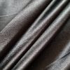 Tesatura crepe din mătase sintetica satinata - design uni, Negru