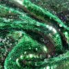 Tesatura cu paiete translucide - design glossy green