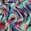 Tesatura cu paiete translucide - design multicolor