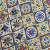 Tesatura crepe de chine din matase naturala – motive etno