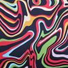 Tesatura din matase naturala cu  elastan - design abstract