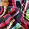 Tesatura din matase naturala cu  elastan - design abstract