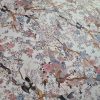 Tesatura din matase naturala cu  elastan - design exotic, Ivoire – Roz - Bej