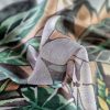 Tesatura din matase naturala cu viscoza  - tip panou cu design exotic ,  Multicolor