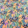 Tesatura din viscoza velurata - design floral, Piersiciu