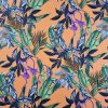 Tesatura din viscoza velurata - design floral, Piersiciu