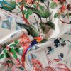 Tesatura din viscoza velurata - design floral