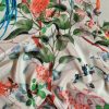 Tesatura din viscoza velurata - design floral
