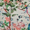 Tesatura din viscoza velurata - design floral