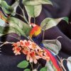Tesatura din viscoza velurata - design floral