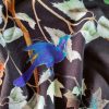 Tesatura din viscoza velurata - design floral