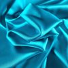 Tesatura double face din matase naturala -  design uni, Turcoaz aquamarine