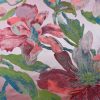 Tesatura jacquard cameleon - design floral, Roz – Verde