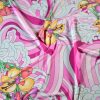 Tesatura jerse din viscoza - design floral, Multicolor