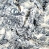 Tesatura jerse din viscoza cu design schitat, Bleumarin – Ivoire