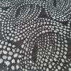 Tesatura jerse cu lurex  - design abstract, Negru - Argintiu