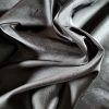Tesatura shantung din mătase naturala - design uni, Negru