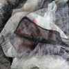 Tesatura tulle cu volane , Negru, Gri , Alb