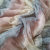 Tesatura tulle cu volane - design multicolor, roz și culori pastel
